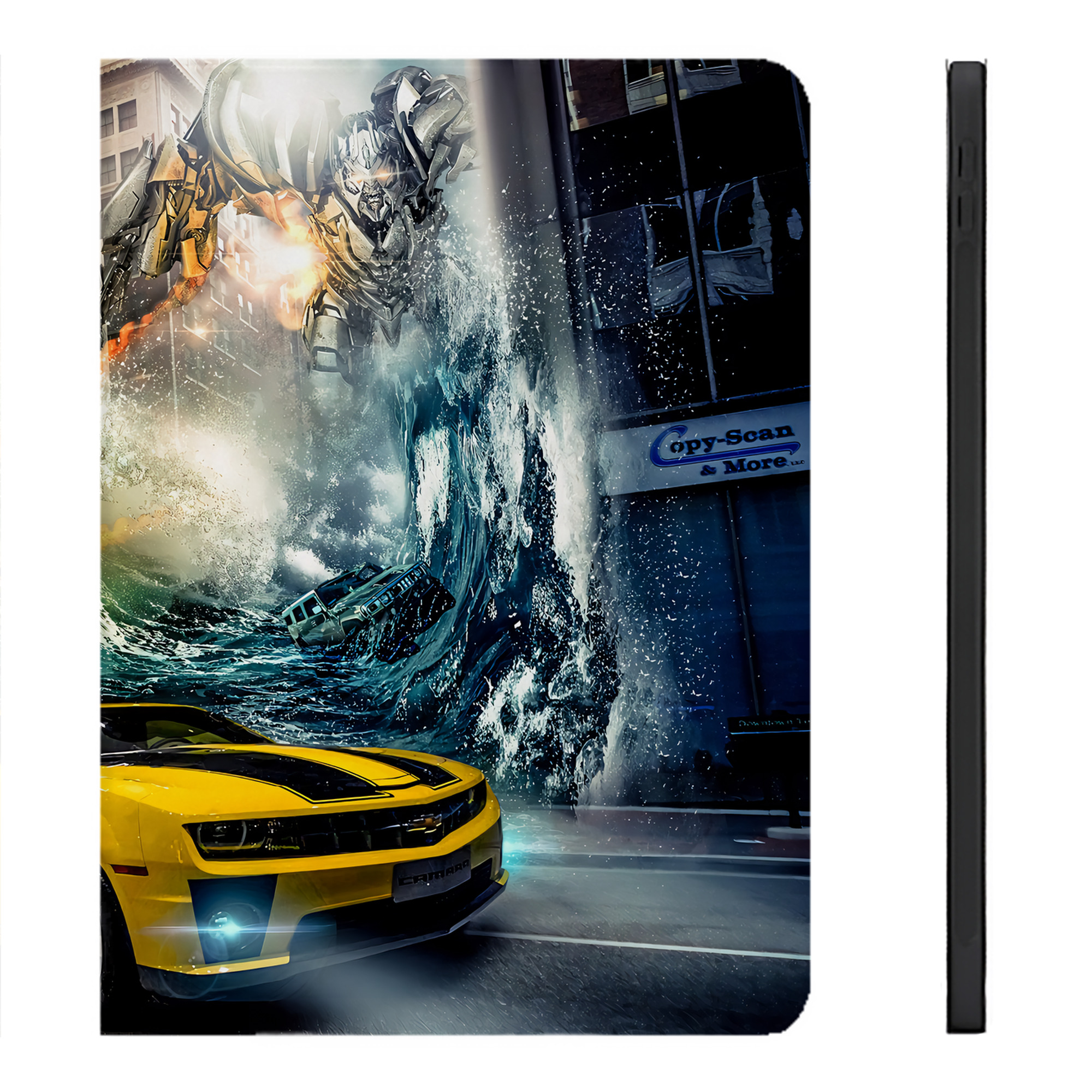 （画像用） Transformers トランスフォーマー IPadケース ペンホルダー付き ブックスタイルデザイン